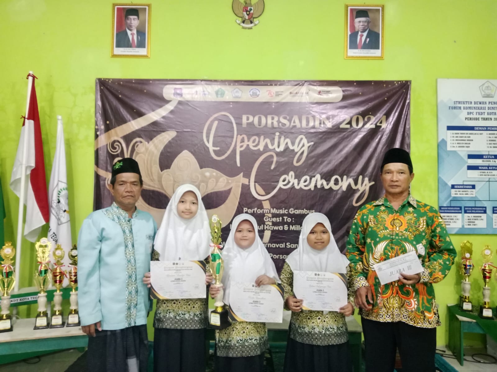 Juara Kegiatan PORSADIN (Pekan Olahraga dan Seni Antar Diniyah) Tingkat Kecamatan